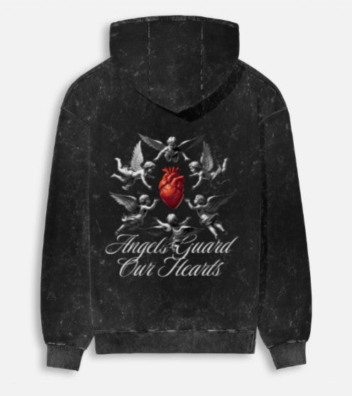 Angel Guards- Acid Washed Unisex Hoodie