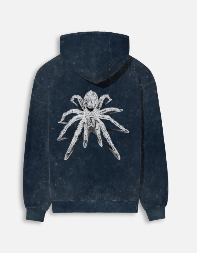 Thread of Terror- Acid Washed Oversized Hoodie