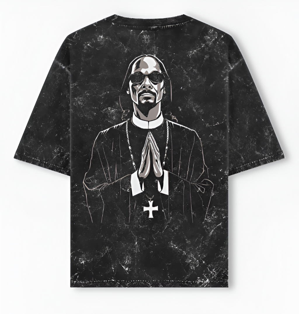 Snoop Dogg Acid Washed Oversized Tee