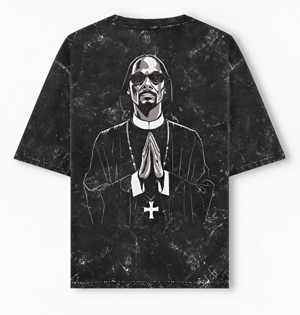 Snoop Dogg Acid Washed Oversized Tee