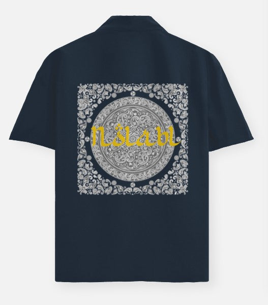 Nolabl- Navy Blue Oversized Shirt