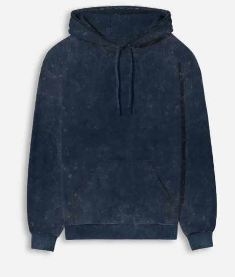 Beauty Mask- Acid Washed oversized Hoodie