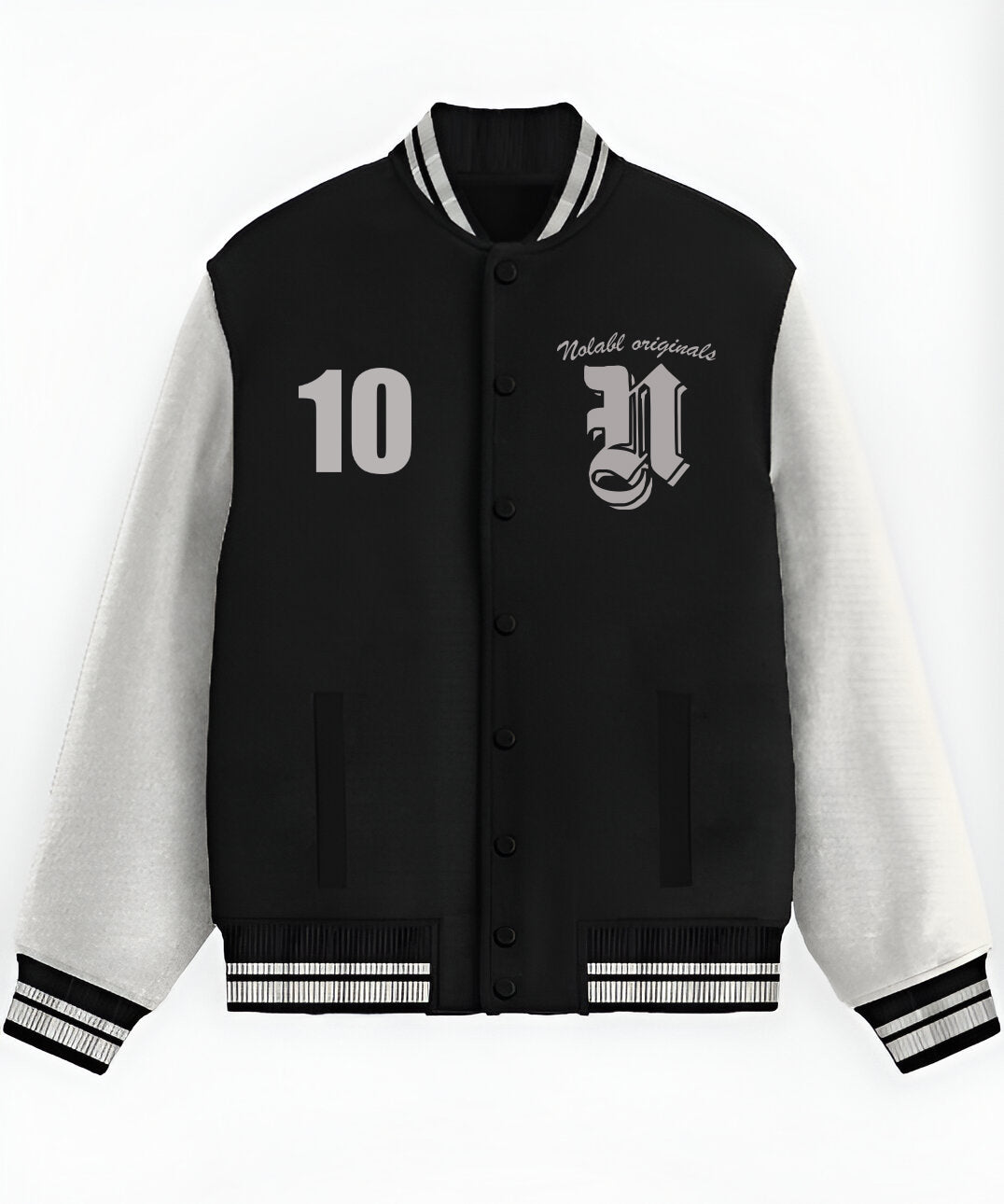Black Squadron Varsity Jacket