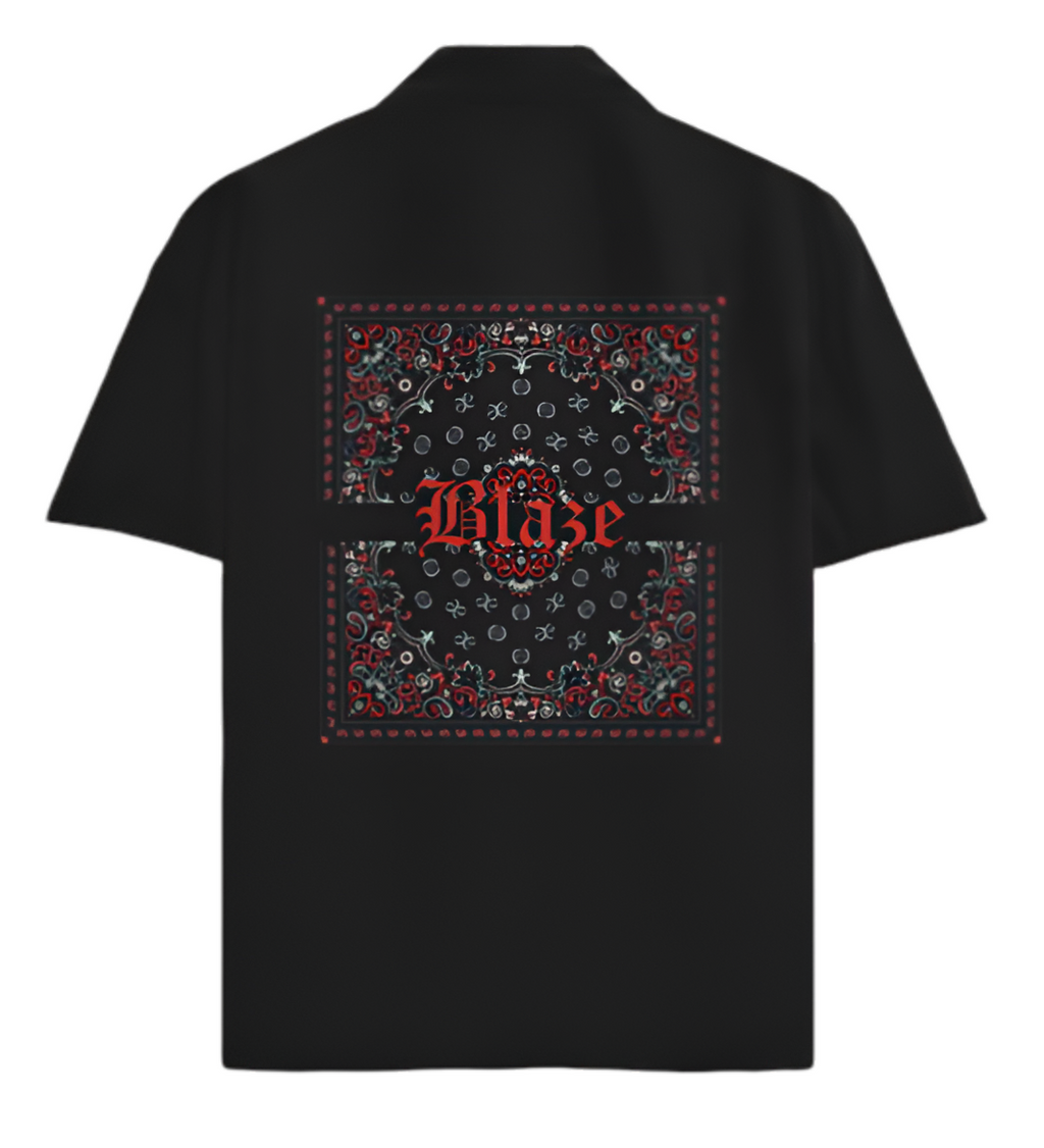 Blaze- Black Oversized Shirt