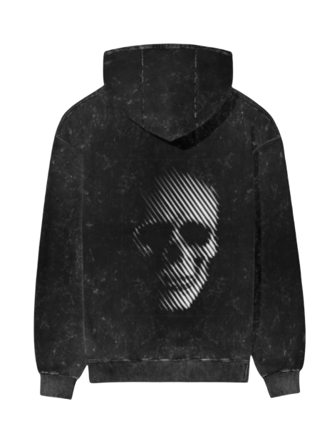 Skull- Acid washed Unisex Hoodie