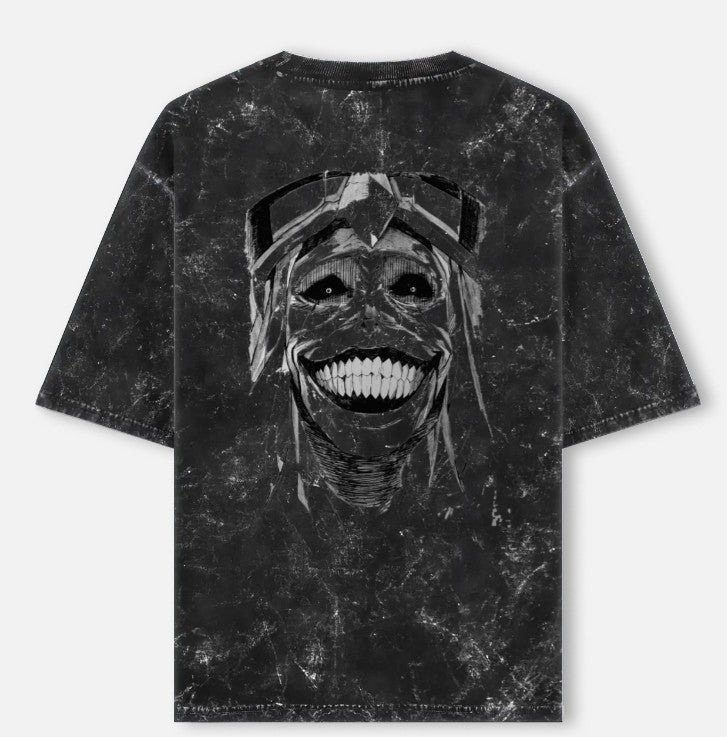 Solo Leveling- Acid Washed Oversized Tee