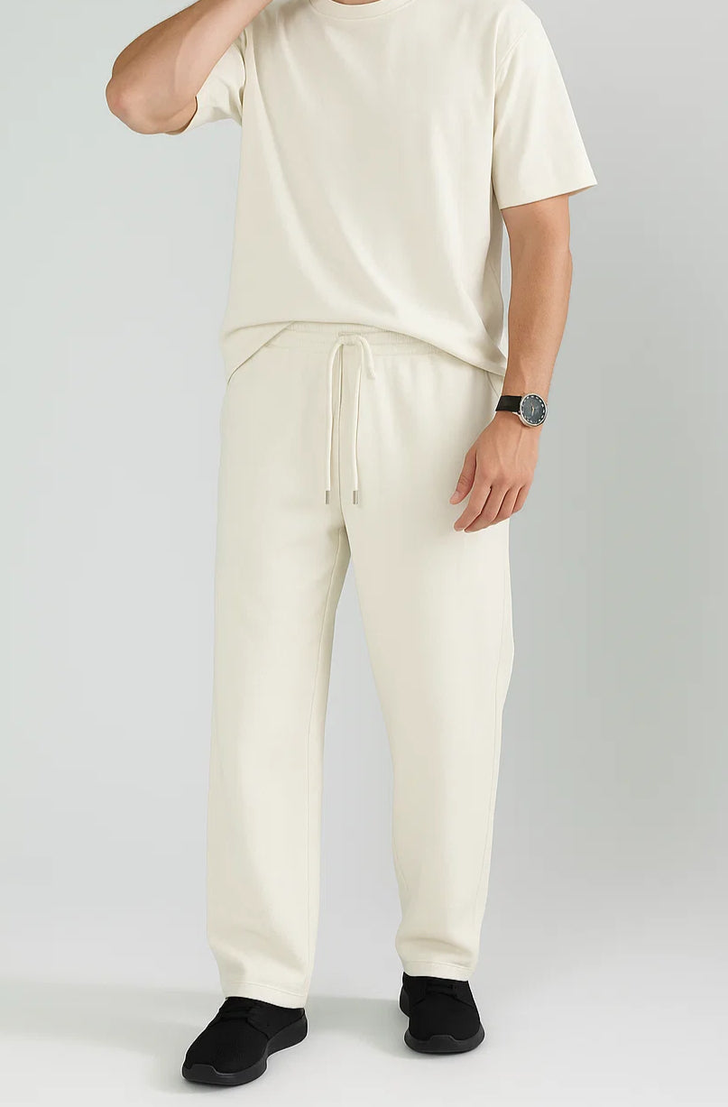 Beige Unisex Sweatpants