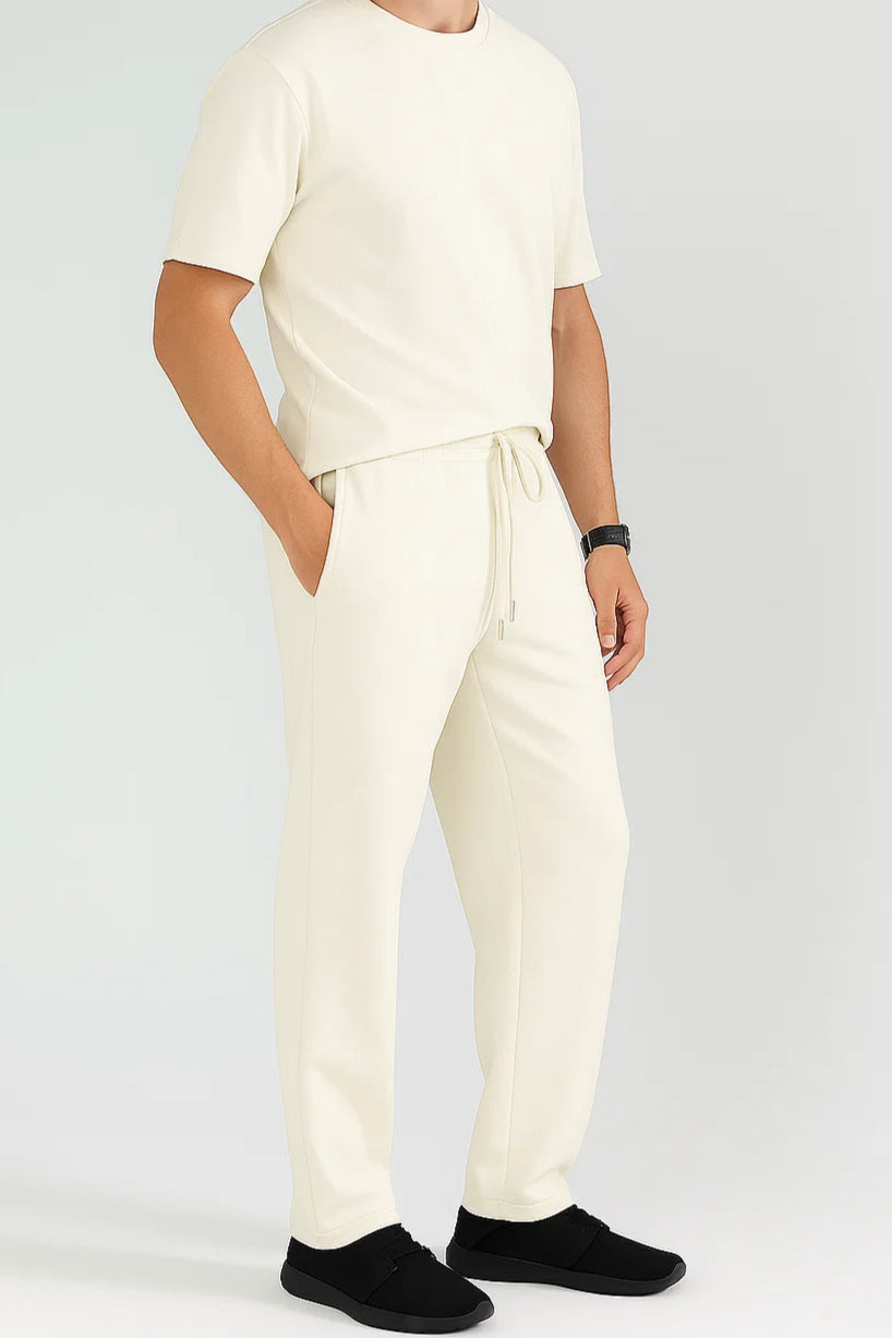 Beige Unisex Sweatpants